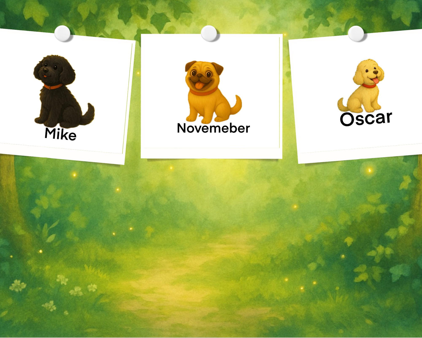 Personalized Dog Hardback A4 Storybook: Enchanted Garden Adventure for Kids