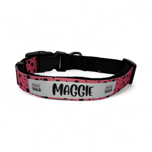 Pink Personalised Collar