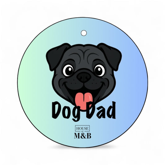 Black Pug Dog Dad
