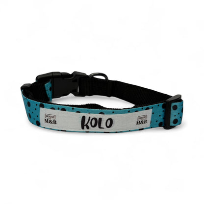Blue Personalised Collar