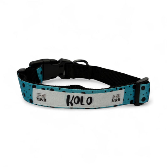 Blue Personalised Collar