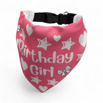 Birthday Girl Dog Bandana